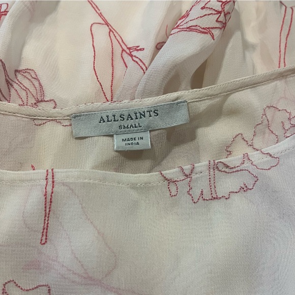 All Saints Sara Verity Sheer Asymmetrical Dress - Picture 13 of 15